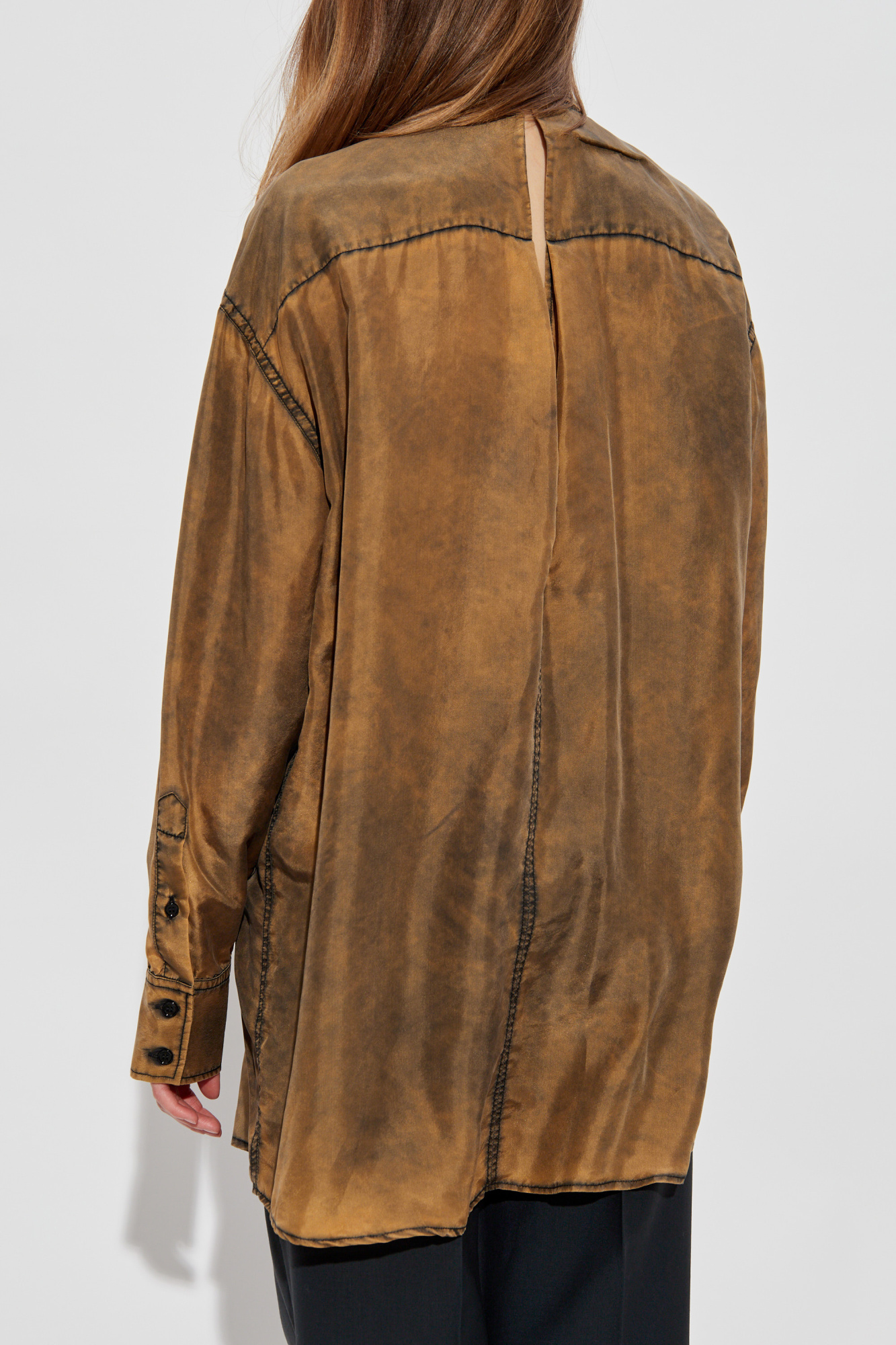 【関税＆送料込み】Mm6 Maison Margiela 'Tie Dye' Brown Silk 関税＆送料込み】Mm6 Maison Margiela 'Tie Dye' Brown Silk MM6